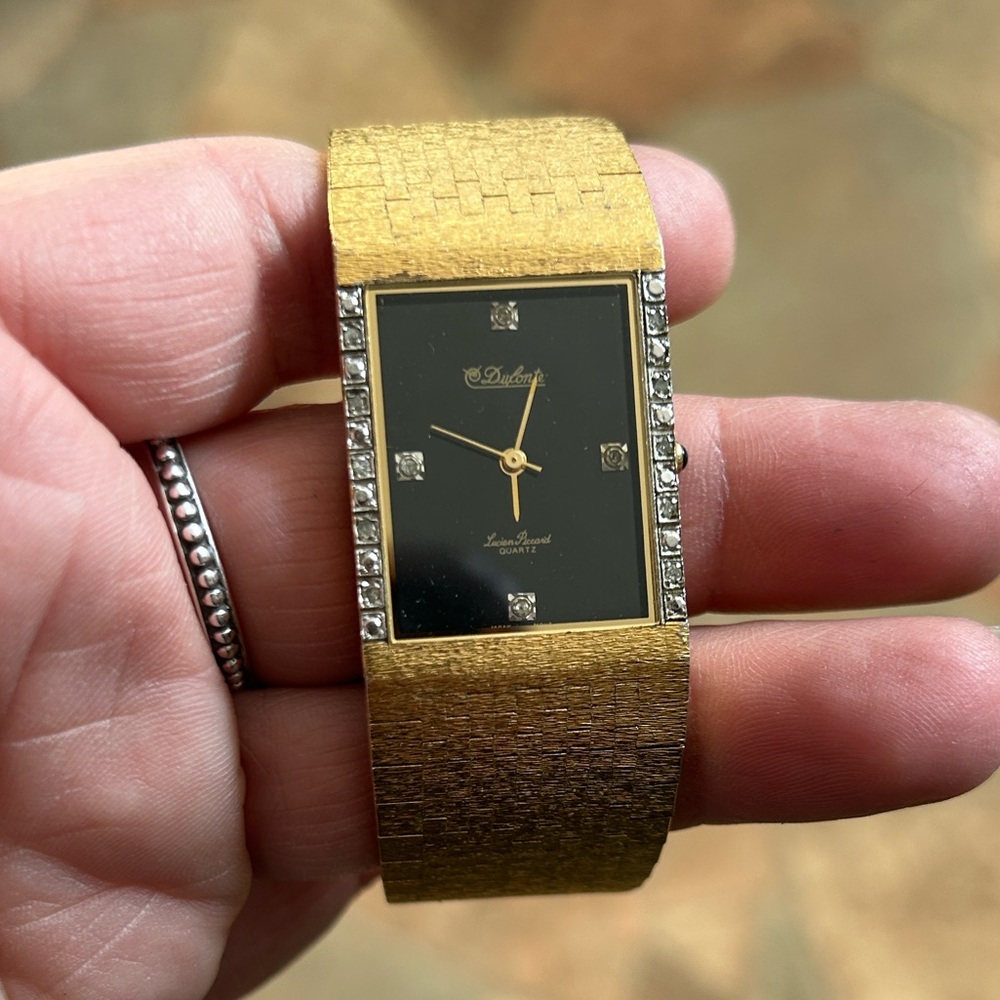 Vintage Dufonte gold tone and Luxury Watch